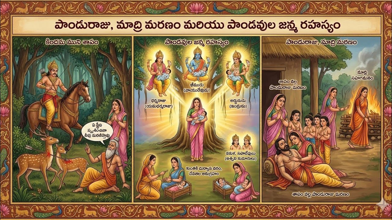 పాండవులు ఎలా పుట్టారు? పాండురాజు మరణానికి కారణం ఏంటి?