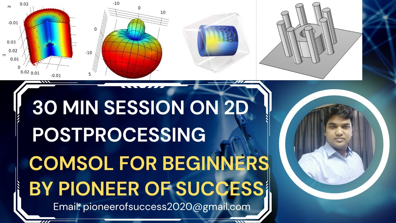 30 min session on Post Processing in COMSOL 2D Simulations #postprocessing #COMSOL #30min #session