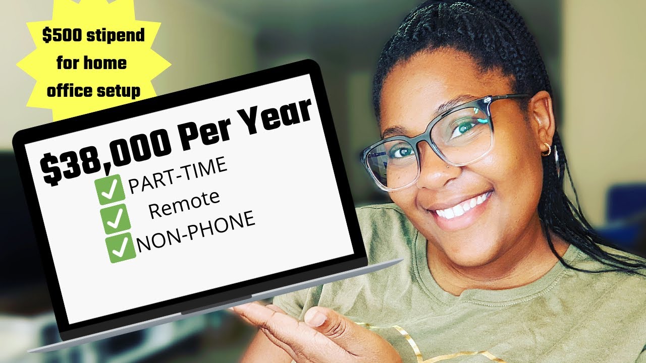 $38,000 PER YEAR | PART TIME WORK FROM HOME #workfromhome #remotejob