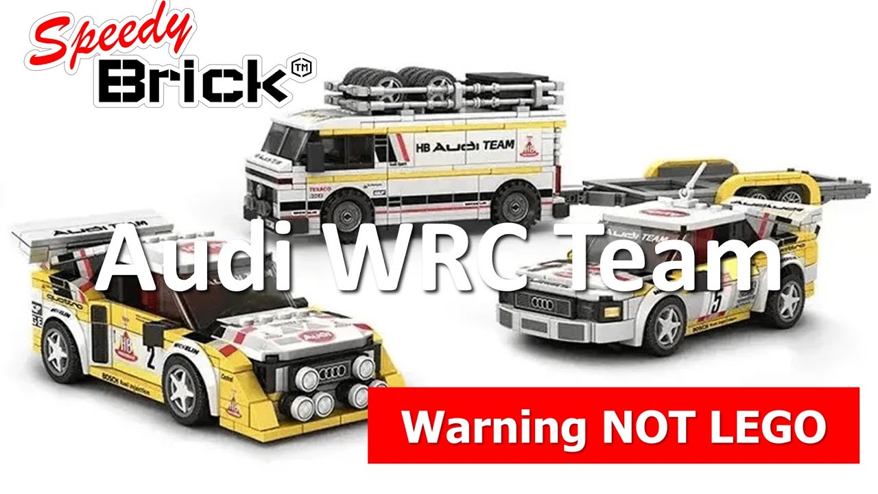 It's not LEGO but still fun. Review of HB Audi WRC Team from 1984 provided by TheBlockZone