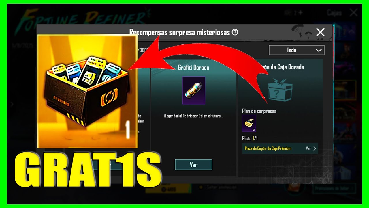 Como desbloquear Cup&oacute;n De Caja Dorada Gratis PUBG MOBILE | Fortune Refiner