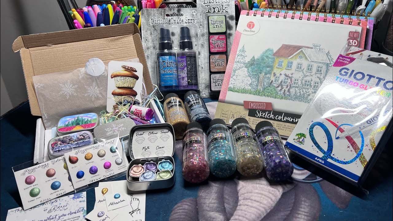 Coloring book & supply haul - January 2022