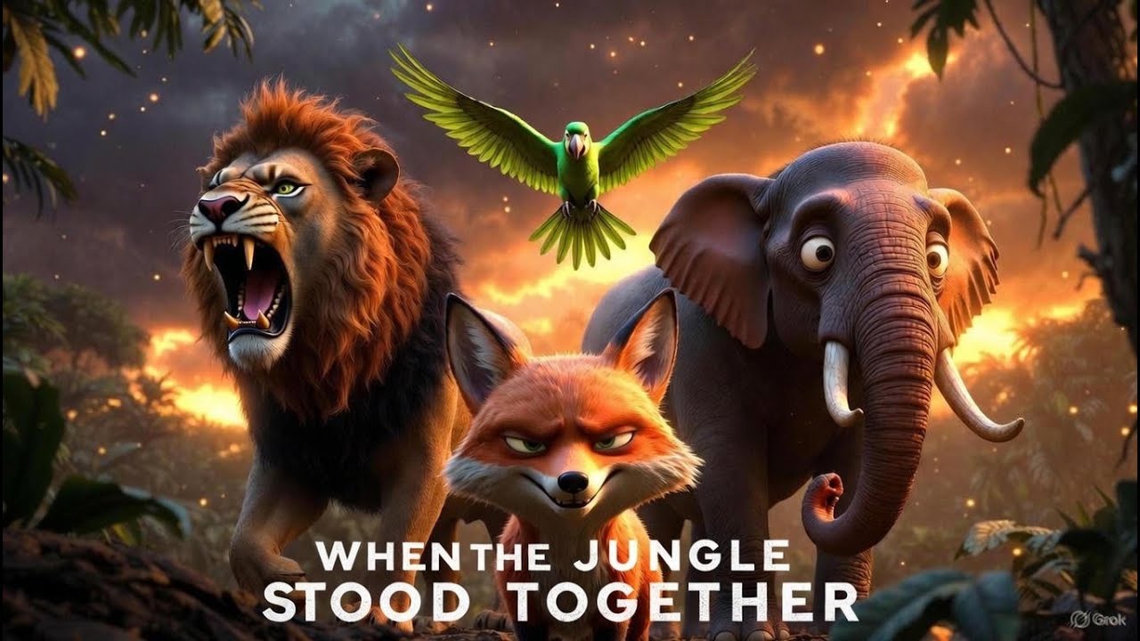 The Jungle Alliance 🦁🦊🐘🦜 | A Powerful Story of Strength, Wisdom & Unity