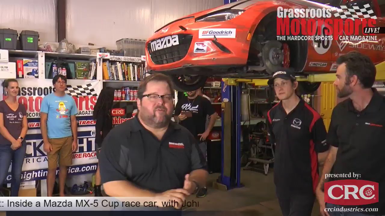 Inside look at a Mazda MX-5 Cup race car