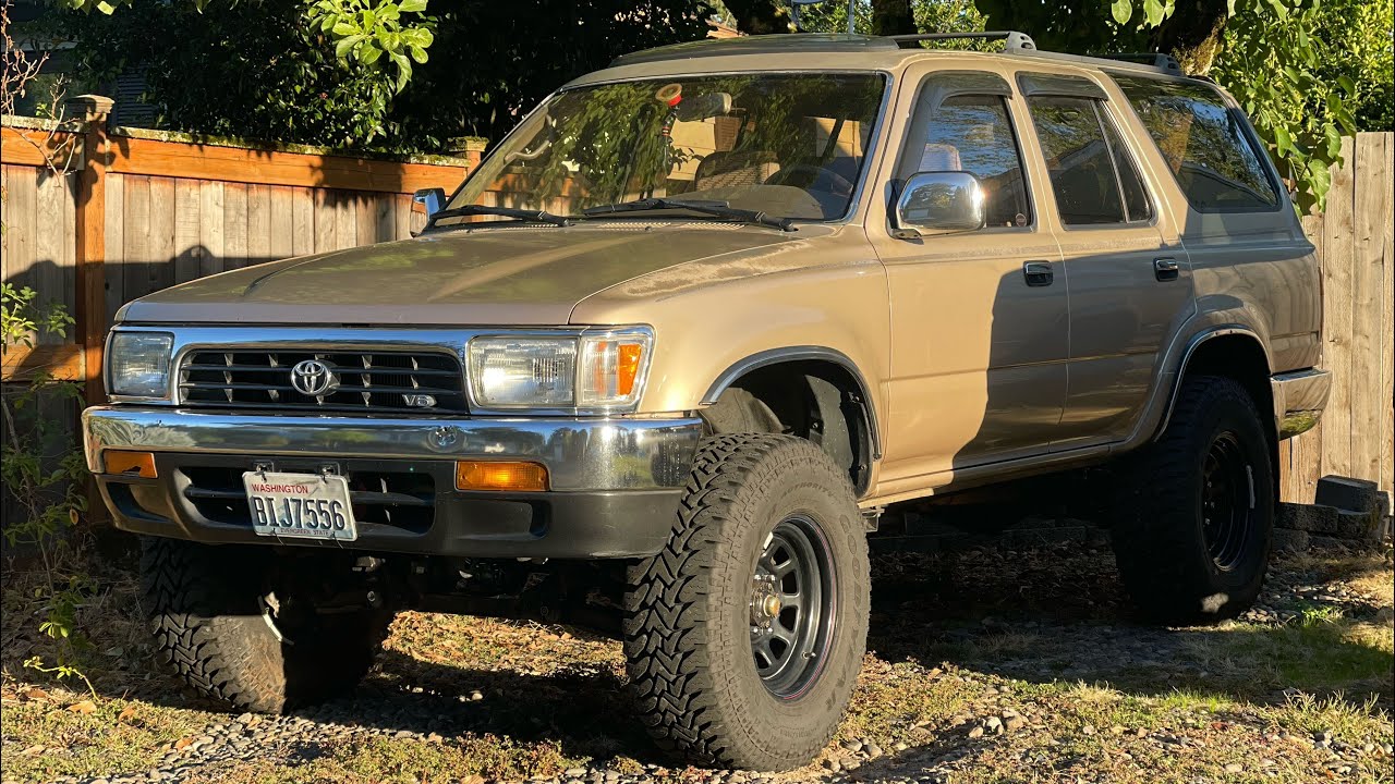 Toyota 4Runner 2-го поколения 1995 года, 5-ступенчатая коробка передач, полный привод, обзор