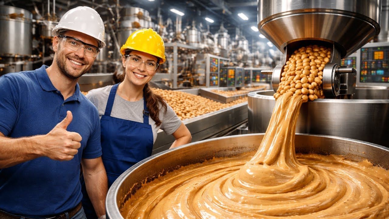 Inside the Massive Peanut Butter Production Process