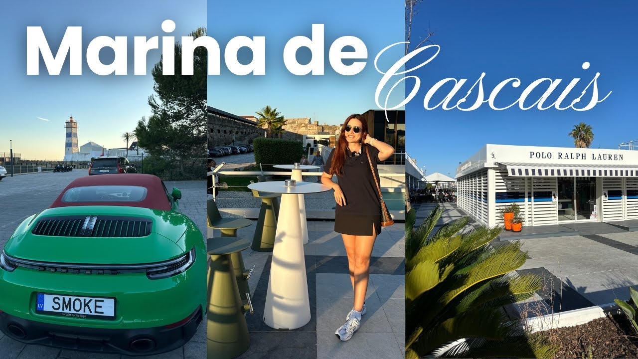 Tour completo pela Marina de Cascais | Porsche Studio, Ralph Lauren, The Coffee, Track and Field