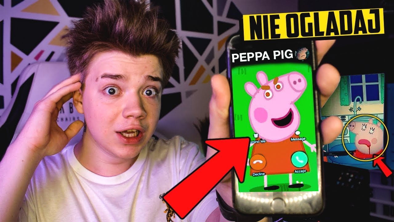 (UWAGA DZIAŁA) NIGDY NIE OGLĄDAJ FILMU ŚWINKA PEPPA O 3 W NOCY ALBO PRZYJDZIE PO CIEBIE!! *STRASZNE*
