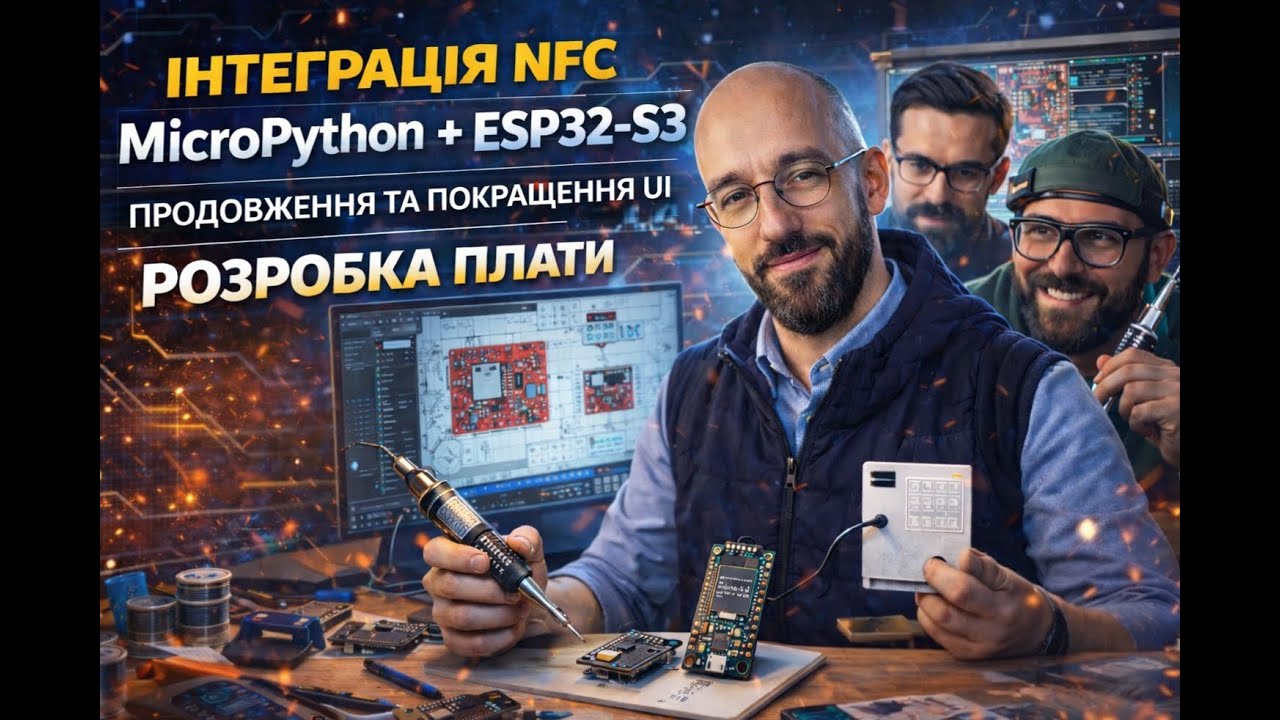 Реальна розробка плати на ESP32-S3 ⚡ NFC + MicroPython | Прямий ефір