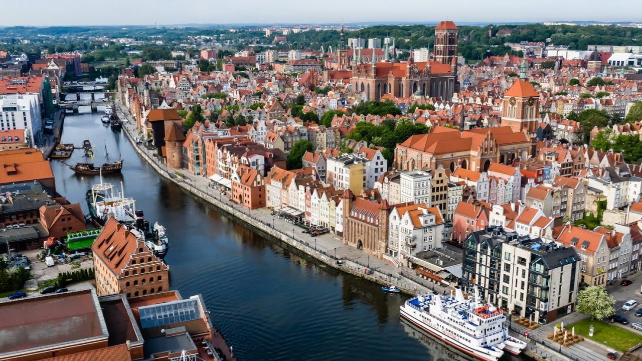 GDAŃSK spacer ulicami starego miasta ŻURAW fontanna NEPTUNA