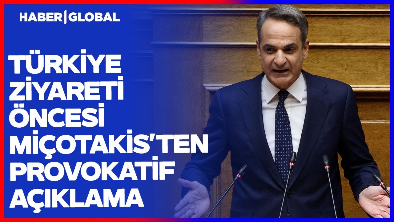 Türkiye Ziyareti Öncesi Miçotakis'ten Provokatif Açıklamalar