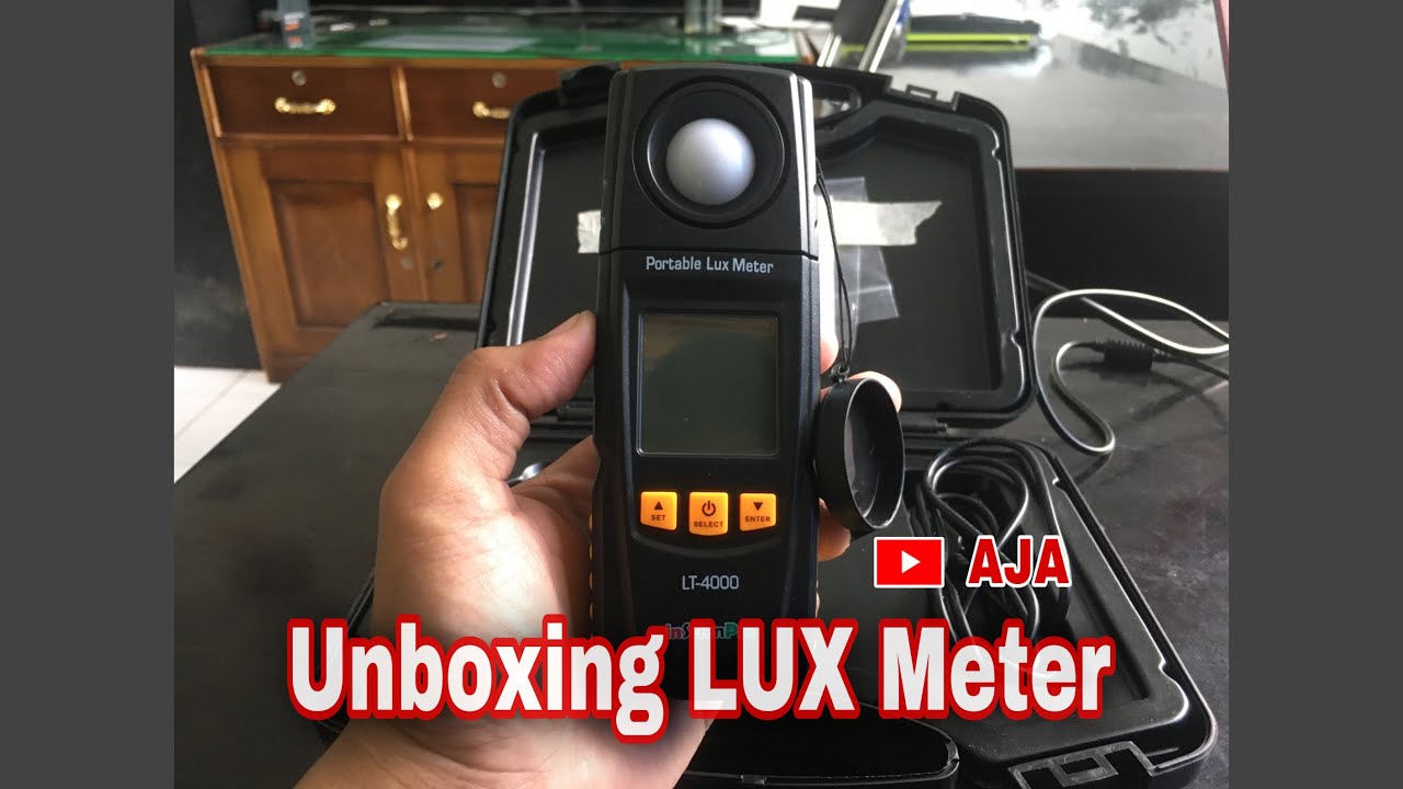 Pengoperasian LUX Meter / Alat Ukur Intensitas Pencahayaan (Tutorial) 