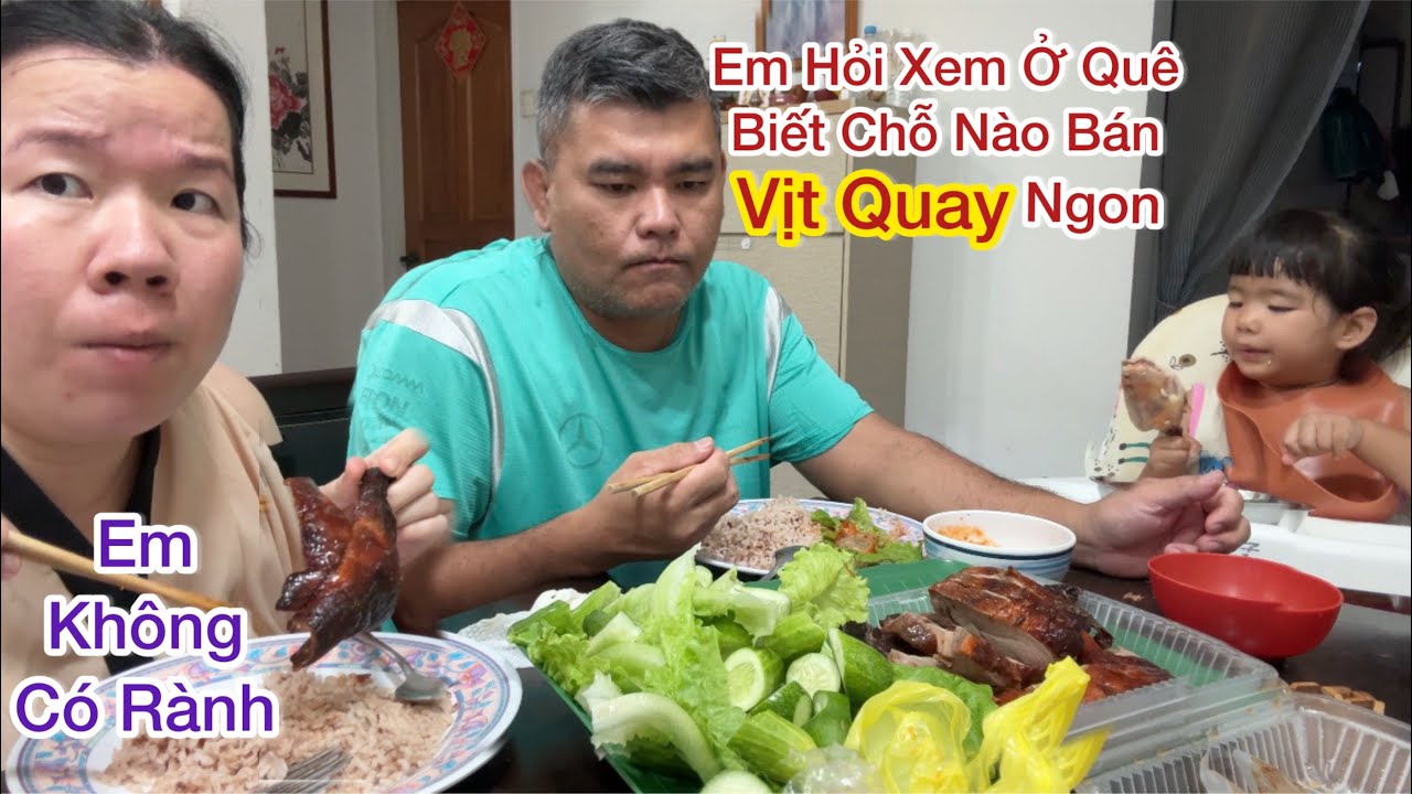 104 : Cả Nhà Được 1 Bữa Ăn Vịt Quay, Chồng MÃ LAI Muốn Ăn Thử Vịt Quay Việt Nam Không Biết Ở Đâu Bán