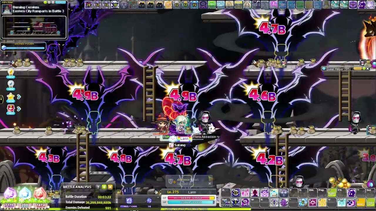 [Kronos] Night Walker - Burning Cernium East City 3 - Lazy rotation for farming fams (17500+/hr)