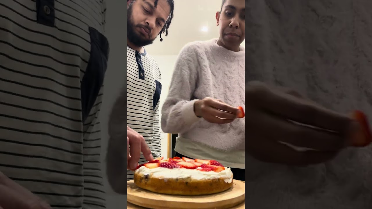Baking a blueberry 🫐 cake 🎂 with love for our daughter’s birthday!