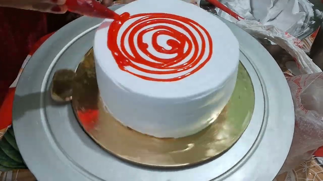 #Butterscotch_cake_Design...