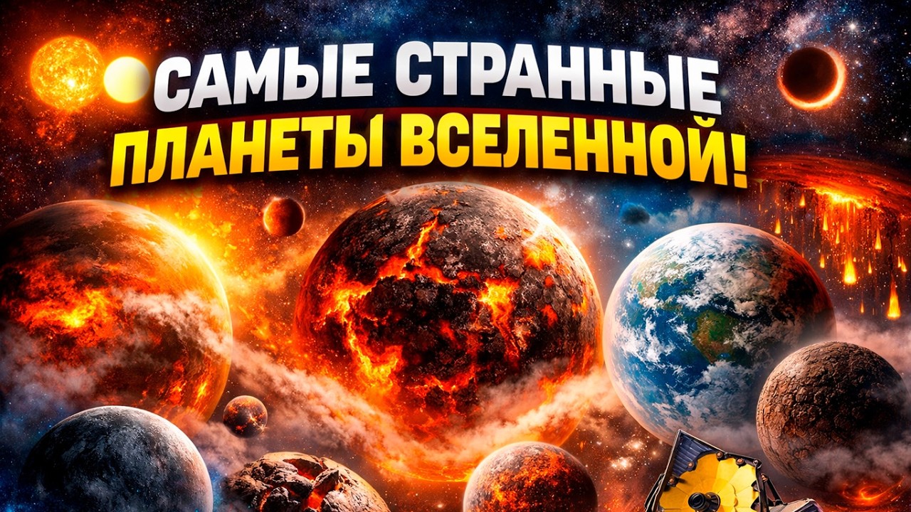 Самые странные планеты во Вселенной: железные дожди, алмазные миры и адские океаны лавы