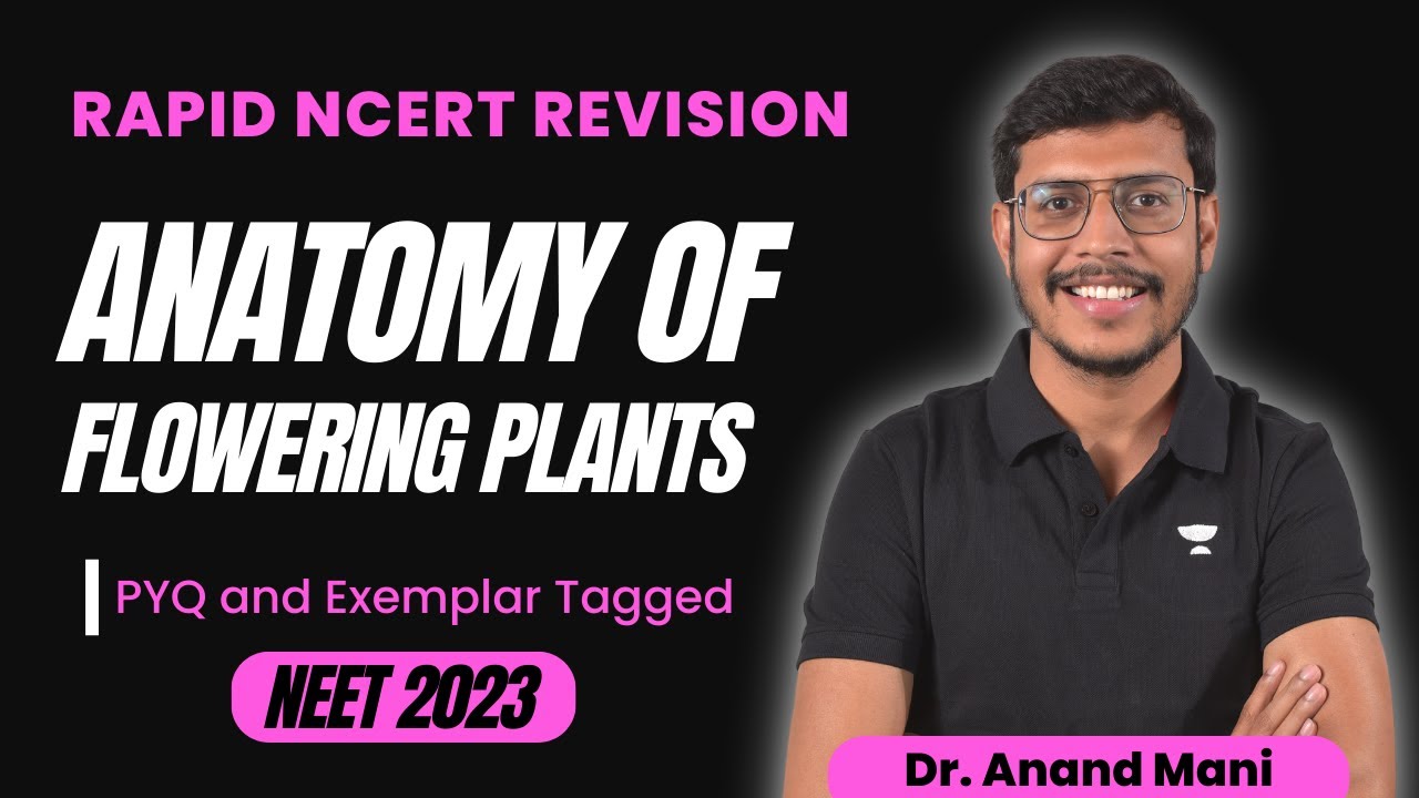Anatomy of Flowering Plants | Rapid NCERT Revision | Biology | NEET 2023 | Dr. Anand Mani
