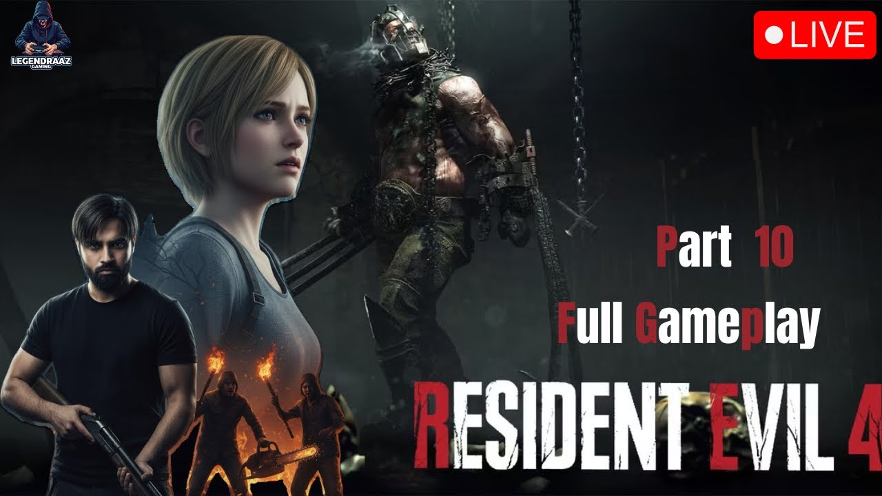 💀 ONE WRONG MOVE = DEATH! | Resident Evil 4 Full Gameplay LIVE Part 10 | LEGENDRAAZ GAMING