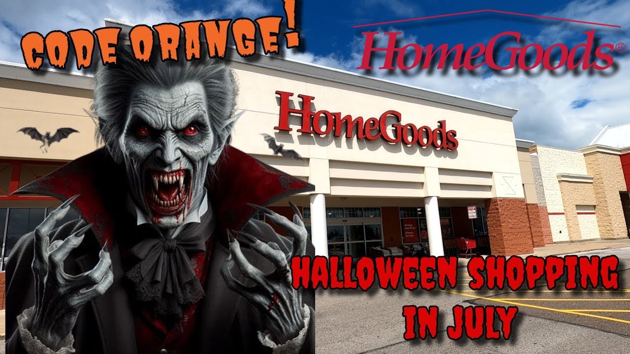 HUGE HALLOWEEN HAUL!!! 🧛🏻🚨 Halloween time at HOME GOODS!! | Halloween 2024 🧛🏻🚨