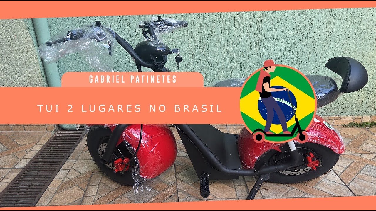 Scooter TUI 2 Lugares no Brasil (Não paga IPVA, Não Emplaca Sensacional)