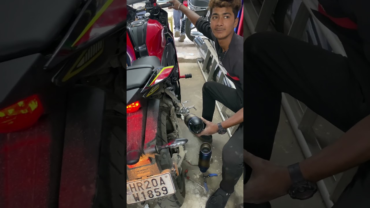 R15m v4 sc project exhaust sound test #bike #virul #subscribe