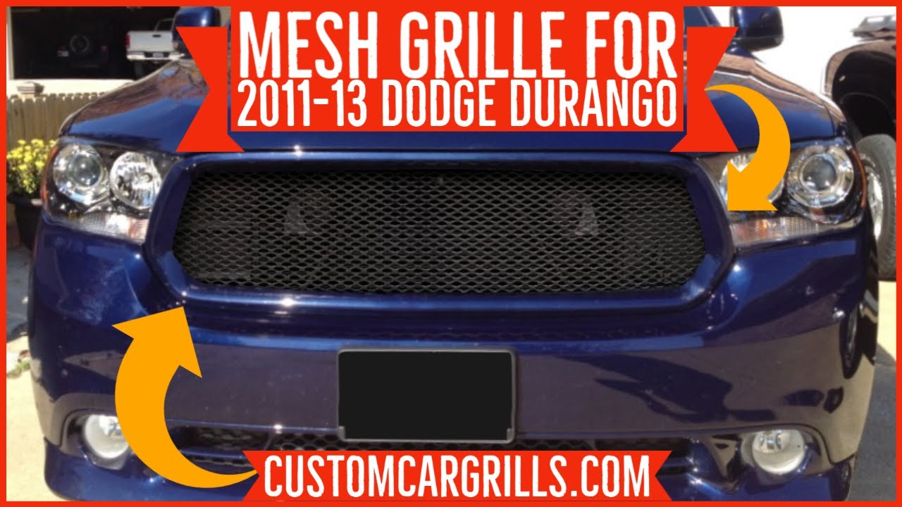 Dodge Durango 2011 - 2013 Mesh Grill Installation How-To by customcargrills.com