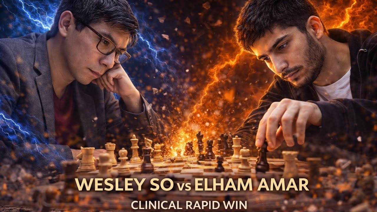Wesley So vs Elham Amar ❗ Caro-Kann Precision ❗ World Rapid Championship 2025‼️