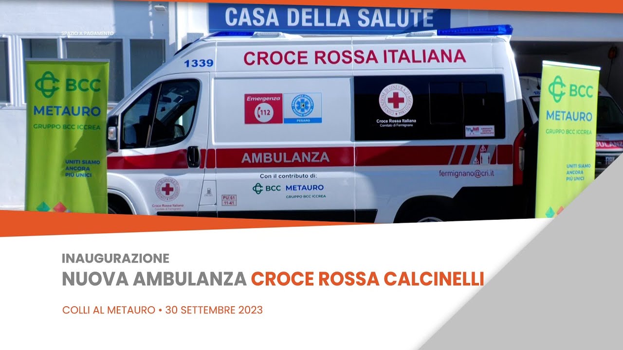 Inaugurazione nuova ambulanza Croce Rossa Calcinelli