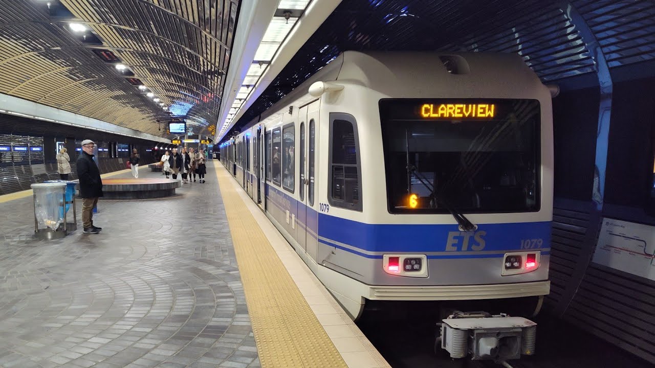 EDMONTON ETS: Bay/Enterprise Square LRT Station   (full station tour)   -   