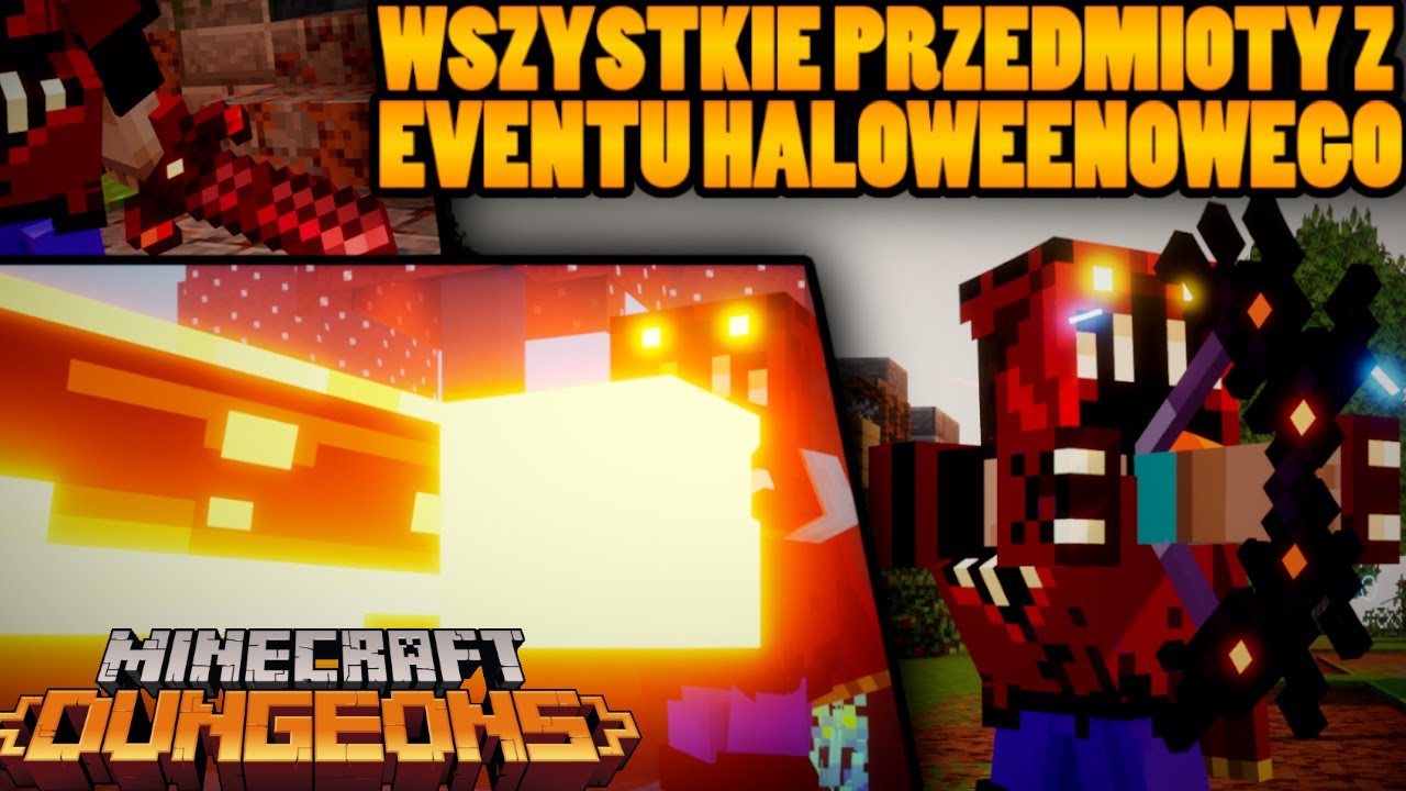Zdobyłem WSZYSTKIE przedmioty z eventu haloweenowego [Minecraft Dungeons][SPOOKY FALL]