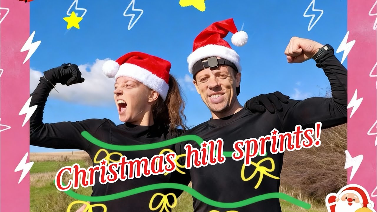 Hill sprint session!! Christmas Day fun! 😁
