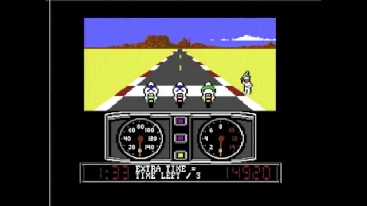 Крутые и необычные игры: обзор Super Cycle (Commodore 64)