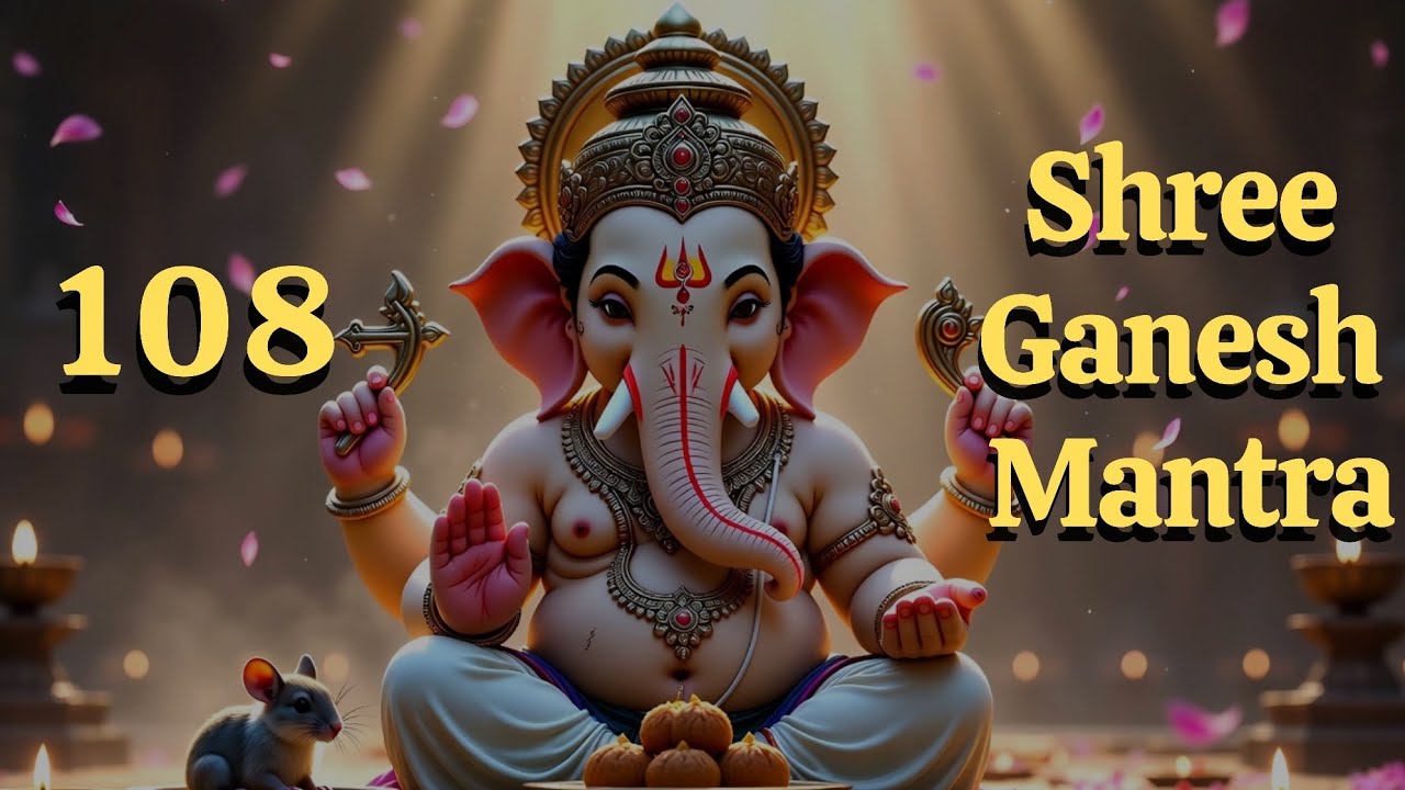 108 Shree Ganesh Mantra | ॐ एकदन्ताय विद्महे | Peaceful Devotional Mantra