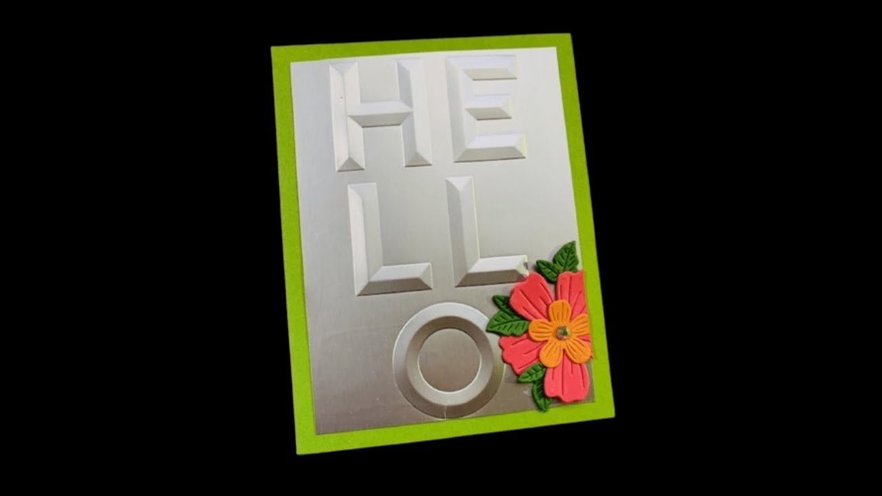 Spellbinders Beveled Sentiments A2 Cardfront 