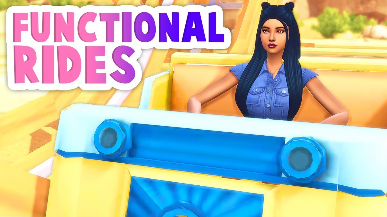 FUNCTIONAL RIDES, MAKE YOUR OWN AMUSEMENT PARK🎢🎠 // THE SIMS 4 | MOD REVIEW