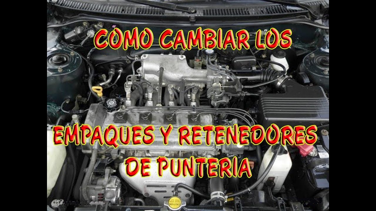 cambio de empaques de puntería de corolla