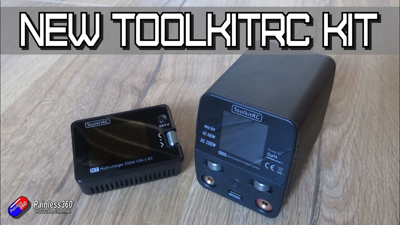 NEW ToolkitRC kit: M7, a multifunction pocket 200W charger and a P200 desktop power supply