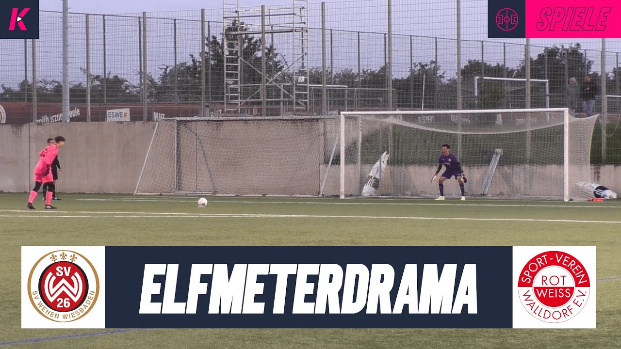 15 Tore! Irres Elfmeterschießen im Pokal-Halbfinale | SV Wehen Wiesbaden U17 - Rot-Weiß Walldorf U17