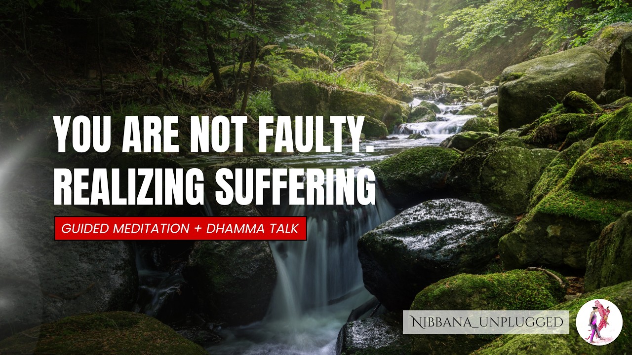You are not faulty. Realizing your suffering and its universality can be of huge relief.