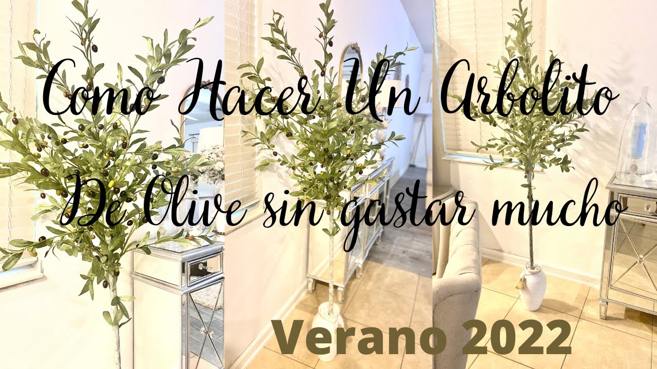 MANUALIDAD COMO  HACER UN ARBOLITO  DE OLIVO  SIN GASTAR MUCHO. |DECORACION PARA EL HOGAR.