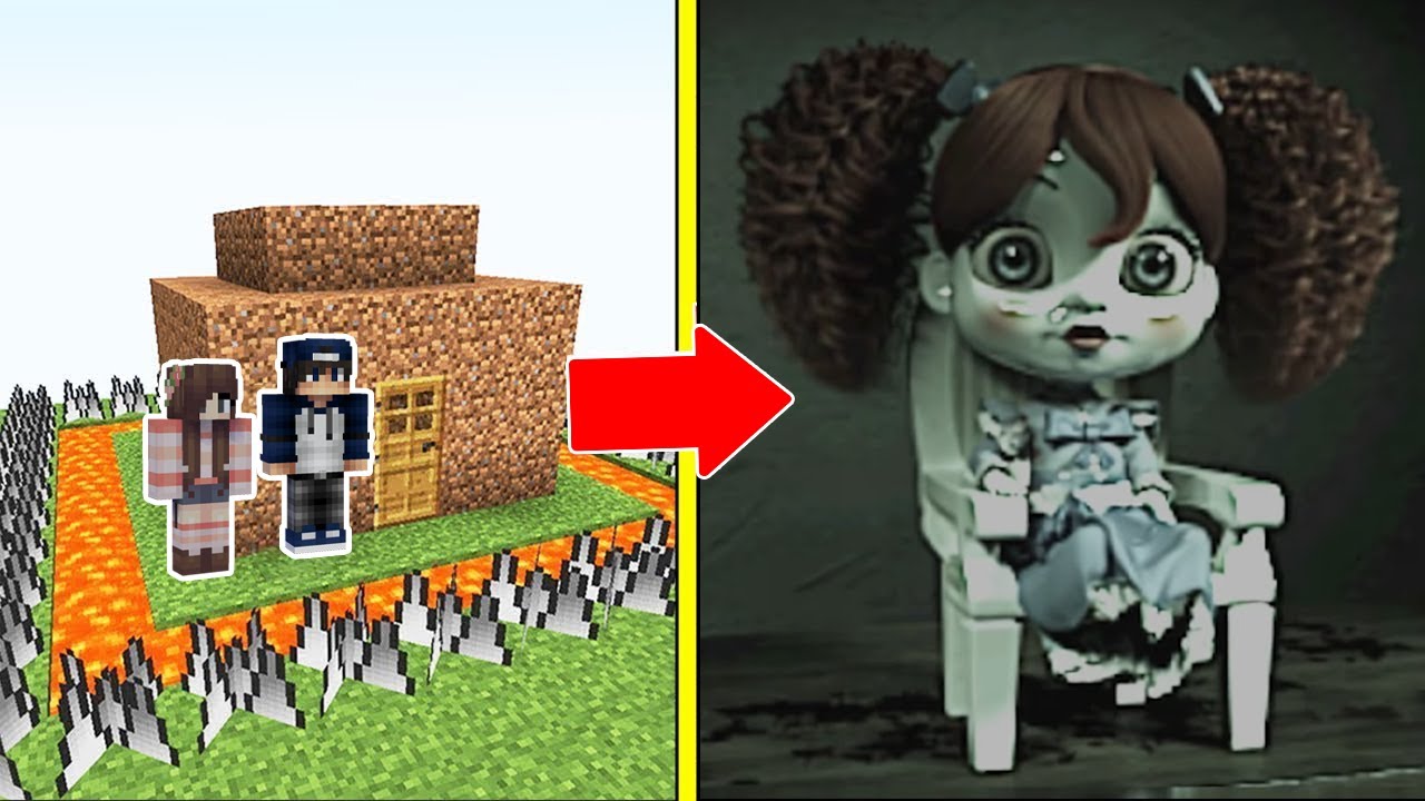 BÚP BÊ POPPY Tấn Công Nhà Được Bảo Vệ Bởi bqThanh và Ốc Trong Minecraft