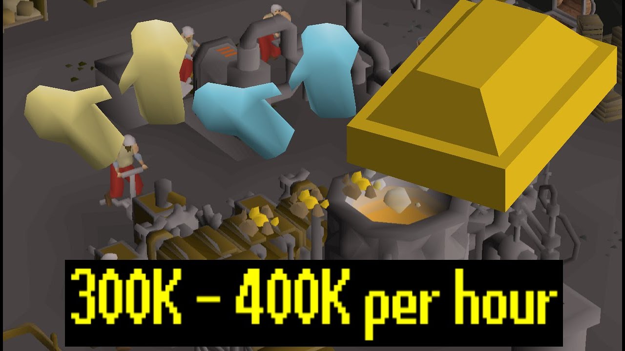 How to smith gold bars at blast furnace - fastest smithing xp in osrs (updated 2024)
