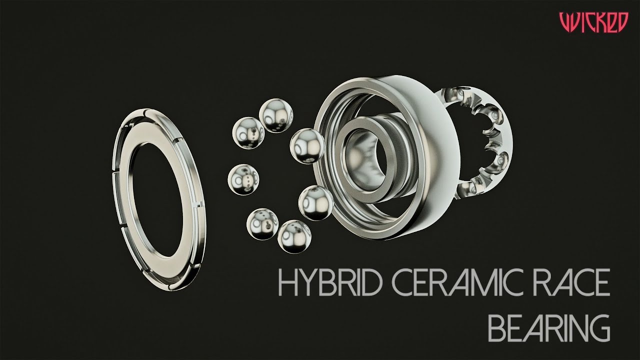 Wicked Hybrid Ceramic Race (HCR) bearing