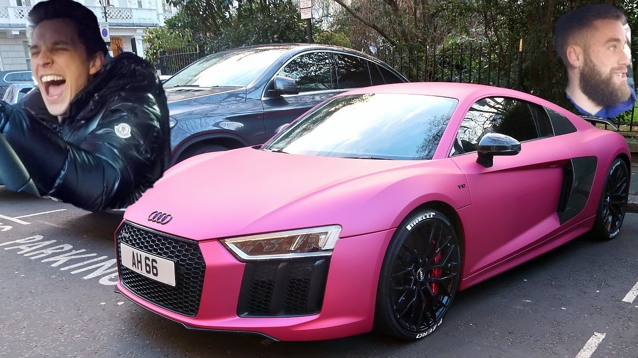PUBLIC REACTION TO MY PINK AUDI R8!!