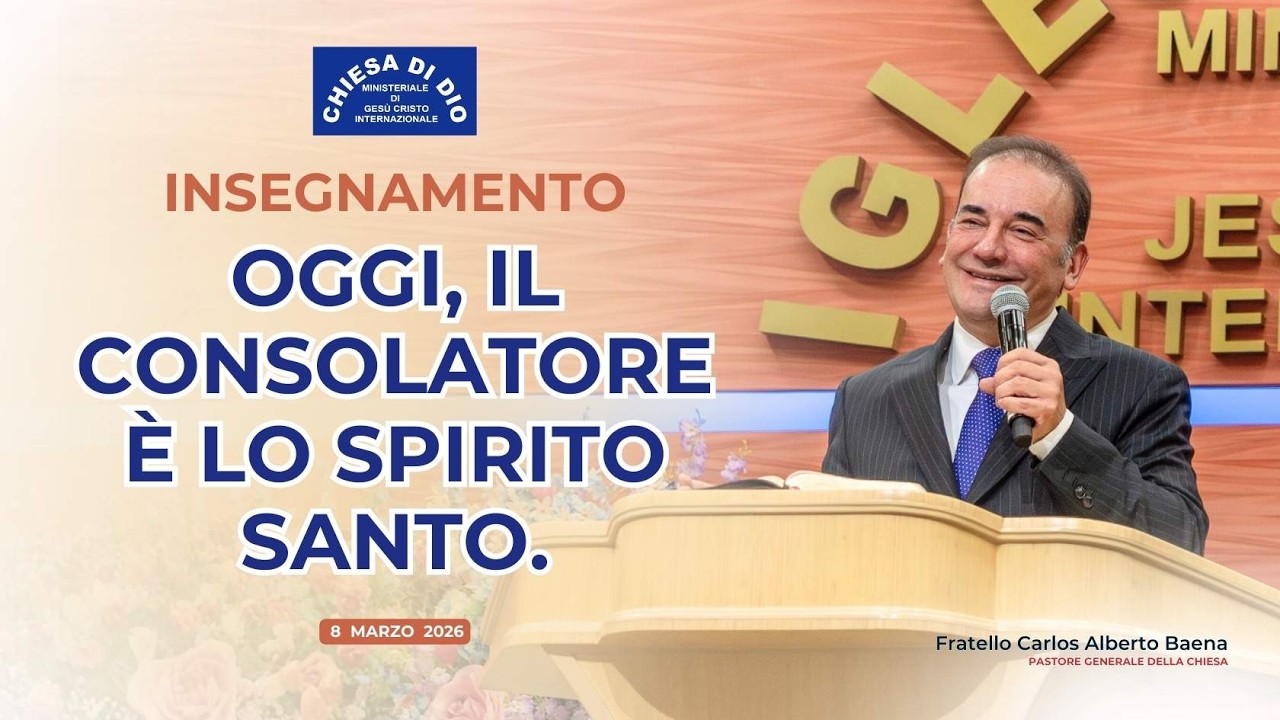 Insegnamento  - Oggi, il Consolatore è lo Spirito Santo - 8 Marzo 2026.