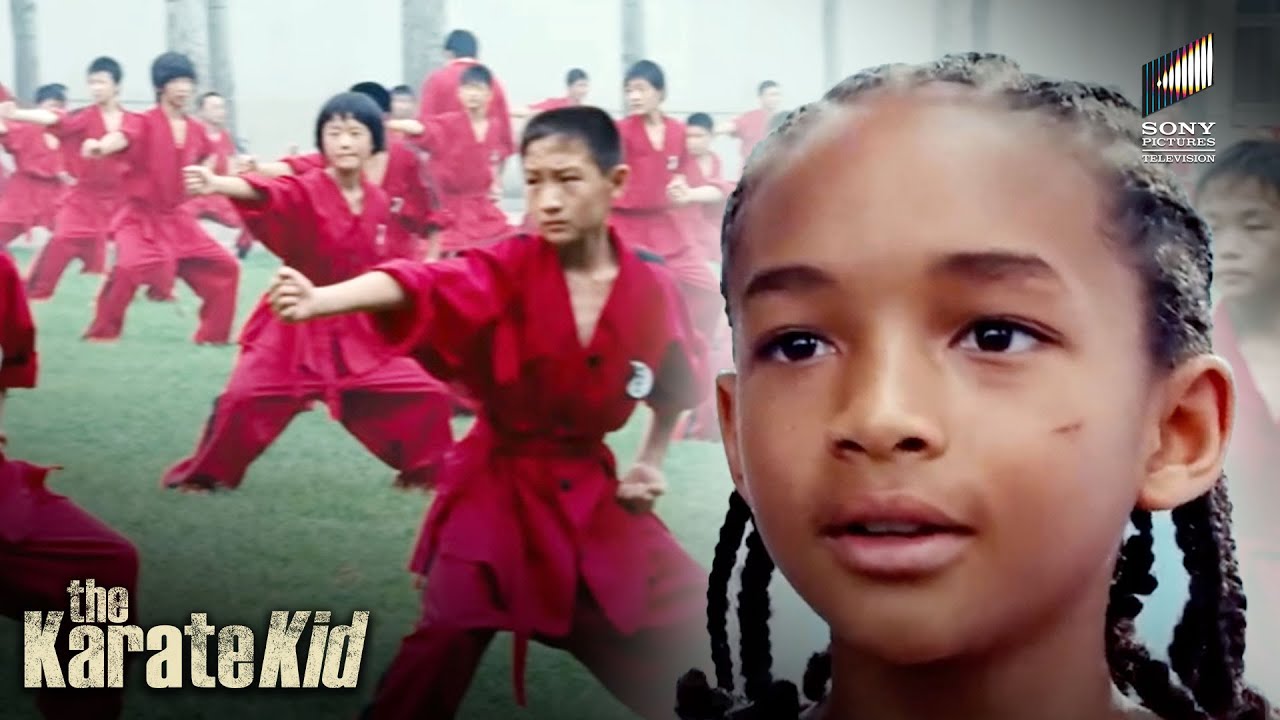 Dre gets Fascinated Seeing Children Practice Karate | The Karate Kid