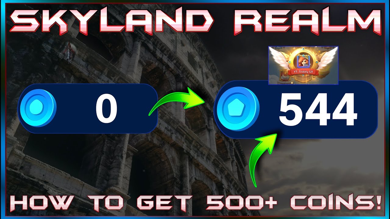 How to get 500+ Coins in Skyland Realm! | Secrets revealed