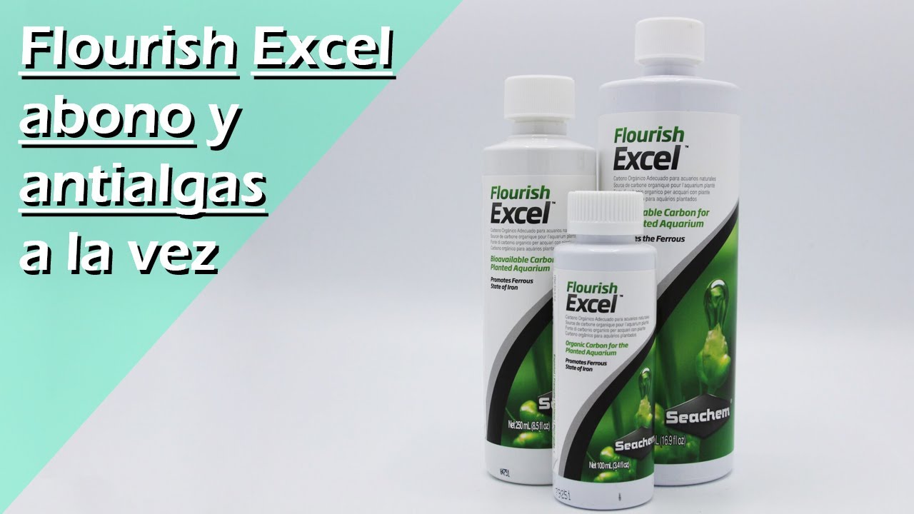 50⚗️.- Flourish Excel, CO2 liquido, ABONO y ANTIALGAS a la vez, para Acuario || RECOMENDABLE||