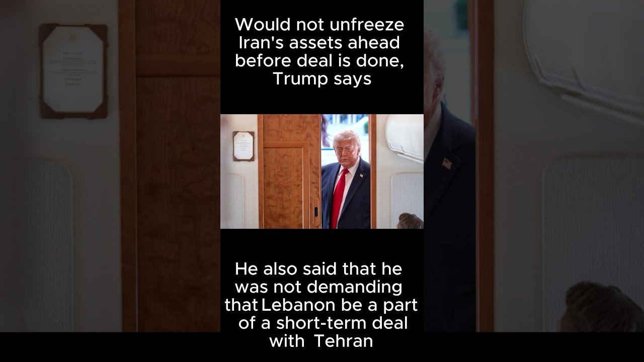 Iran Assets Stay Frozen Until Trump Gets His Deal #breakingnews  #trump #israel #warzone #iran #usa